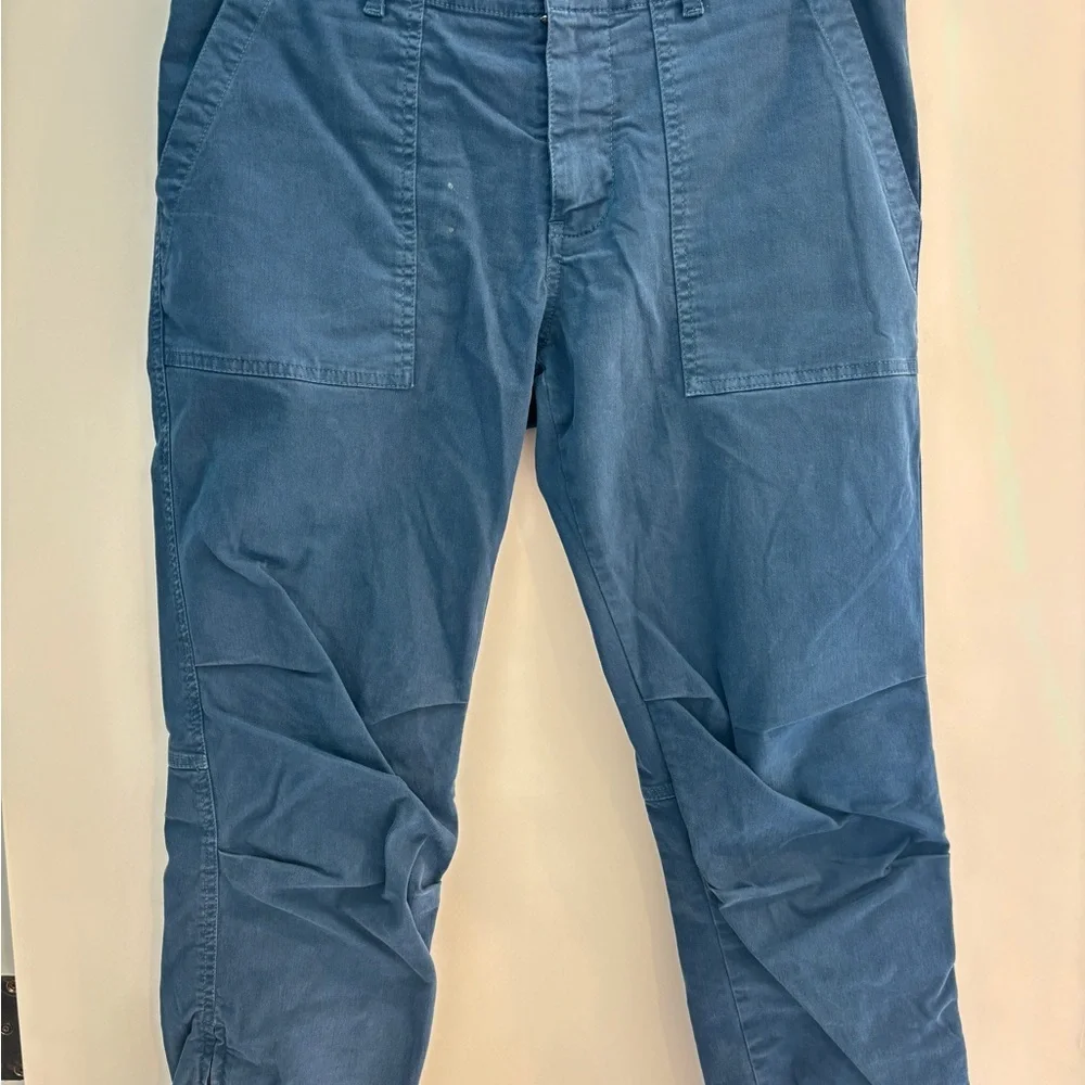 Nili Lotan Cropped Military Pant Washed Navy Size 6 - Picture 2 of 12